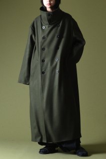 BISHOOL Melton Stand Big Coat green