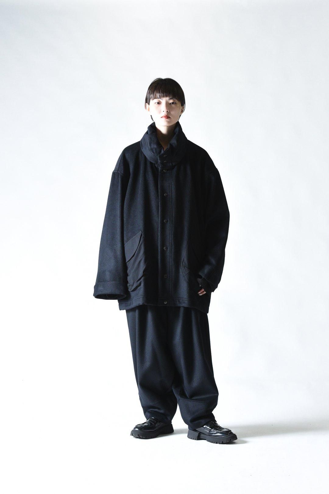 Edwina Hörl × BISHOOL] Angora Wool Hooded Volume Jacket