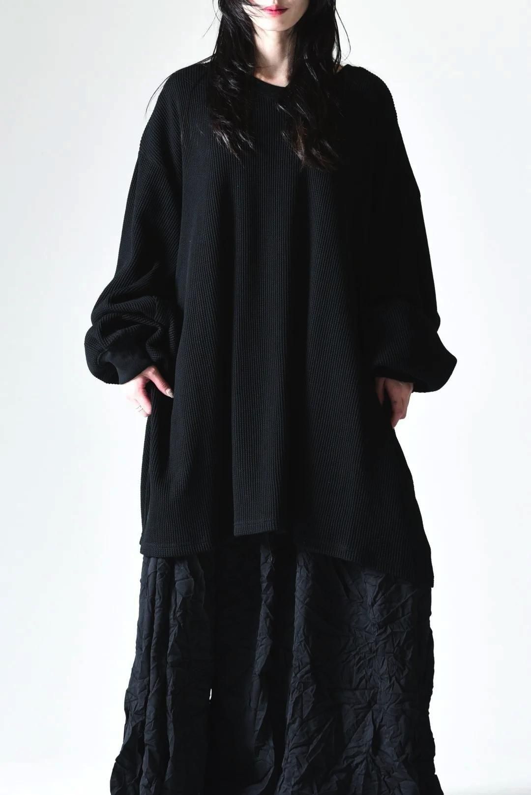 BISHOOL Heavy Waffle Knit LS Rib Big-T black - BISHOOL,Edwina Horl,My Beautiful Landlet,YANTOR等取扱い OVIE STUDIO の通販サイト BISHOOL Heavy Waffle Knit LS Rib Big-T black - BISHOOL,Edwina Horl,My Beautiful Landlet,YANTOR等取扱い OVIE STUDIO の通販サイト