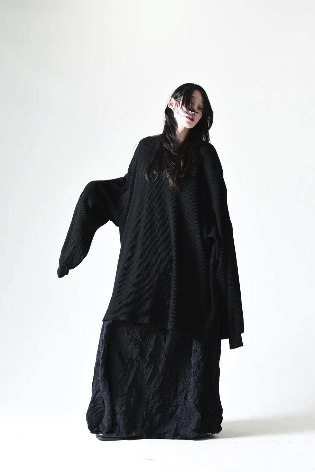 BISHOOL Heavy Waffle Knit LS Rib Big-T black - BISHOOL,Edwina Horl,My Beautiful Landlet,YANTOR等取扱い OVIE STUDIO の通販サイト BISHOOL Heavy Waffle Knit LS Rib Big-T black - BISHOOL,Edwina Horl,My Beautiful Landlet,YANTOR等取扱い OVIE STUDIO の通販サイト