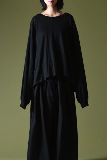 BISHOOL The Classic LS Cut Sew Giza Cotton black