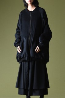 BISHOOL Angora Wool Oversized Blouson