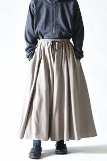 BISHOOL Refine Wool Drape Pants greige