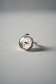 nejicommu D RING WATCH Silver/Silver