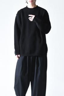 crepuscule Light Moss Stitch Pullover Black