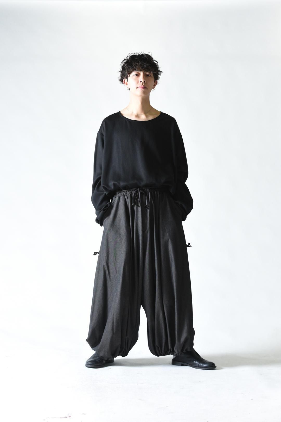 BISHOOL Wool Gabardine 袴 Balloon Pants ash beige - BISHOOL,Edwina