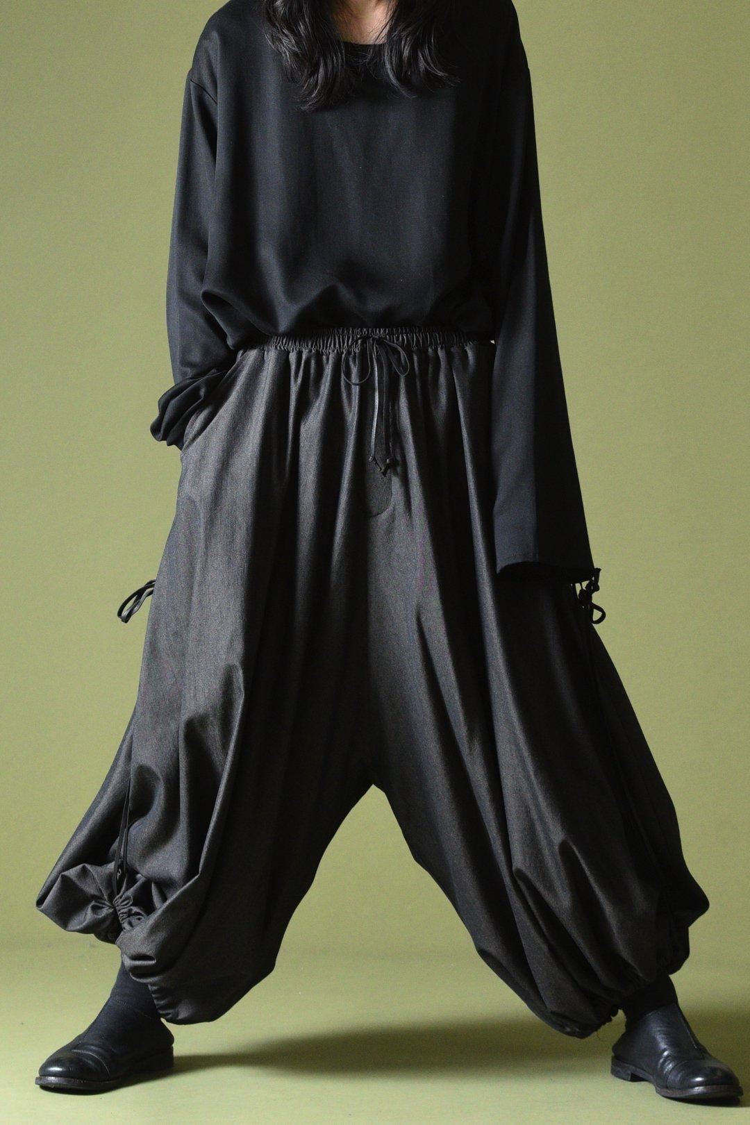 BISHOOL Wool Gabardine 袴 Balloon Pants ash beige - BISHOOL,Edwina