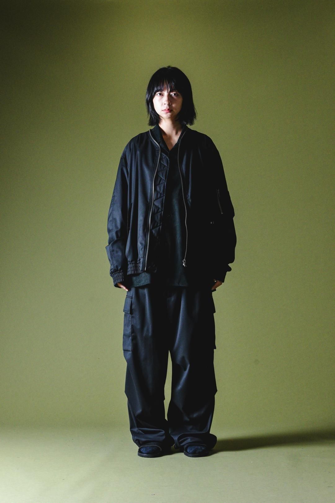 ESSAY MA-1 RISING ZIP JACKET Black - BISHOOL,Edwina Horl,My