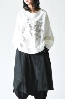 BISHOOL Embroidery Vague Sweat offwhite emb
