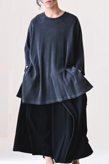 BISHOOL Waffle Drape Big-T fade black
