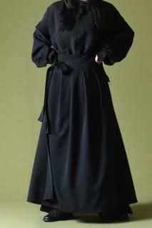 BISHOOL Wool Gabardine Wrap HAKAMA Cloth