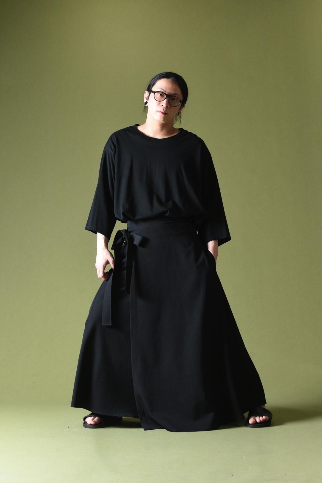 BISHOOL Wool Gabardine Wrap Unisex Skirt - BISHOOL,Edwina Horl,My