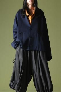 BISHOOL Wool Gabardine TSUNE-GI Jacket navy