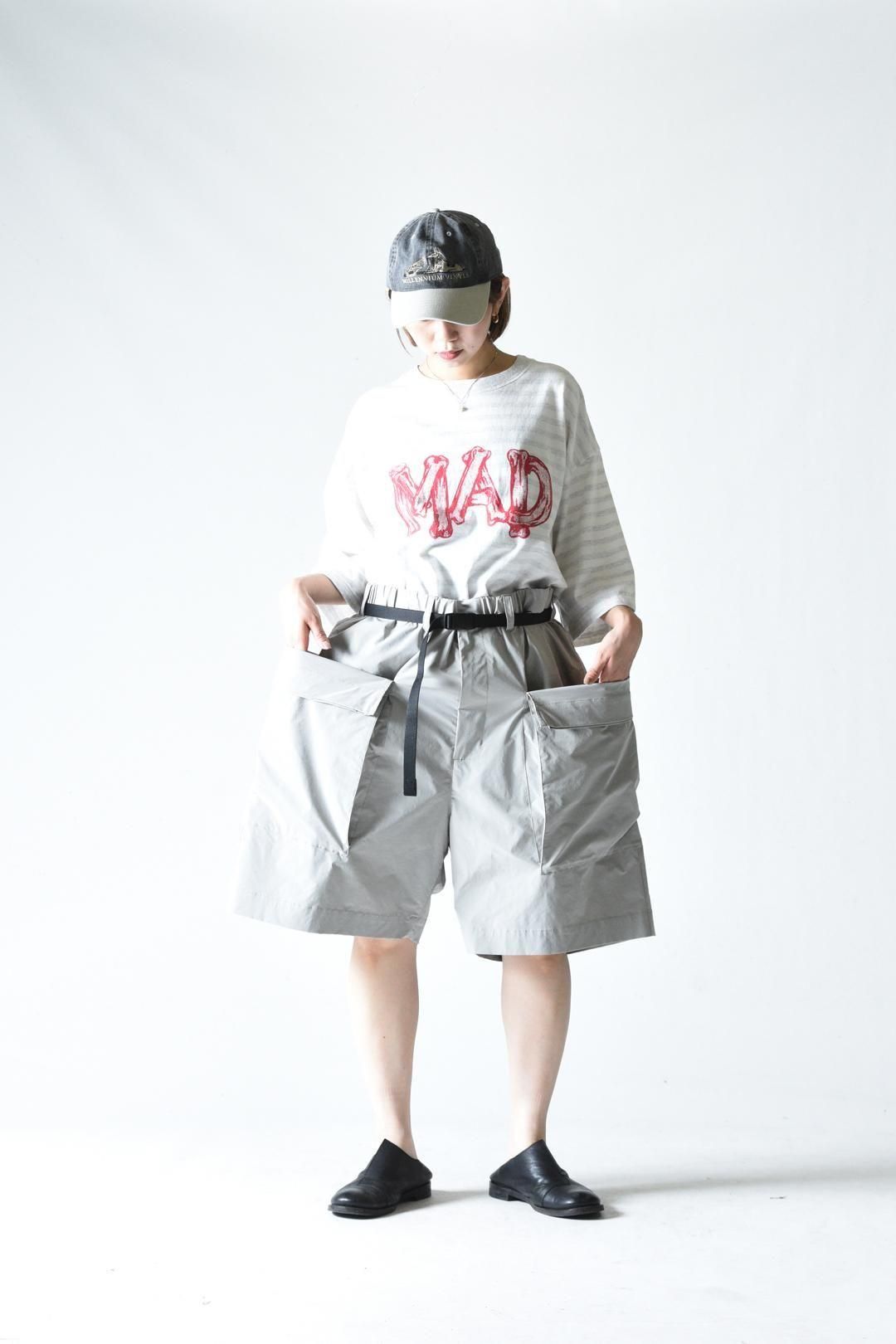 ESSAY ACID SHORTS Light Gray - BISHOOL,Edwina Horl,My