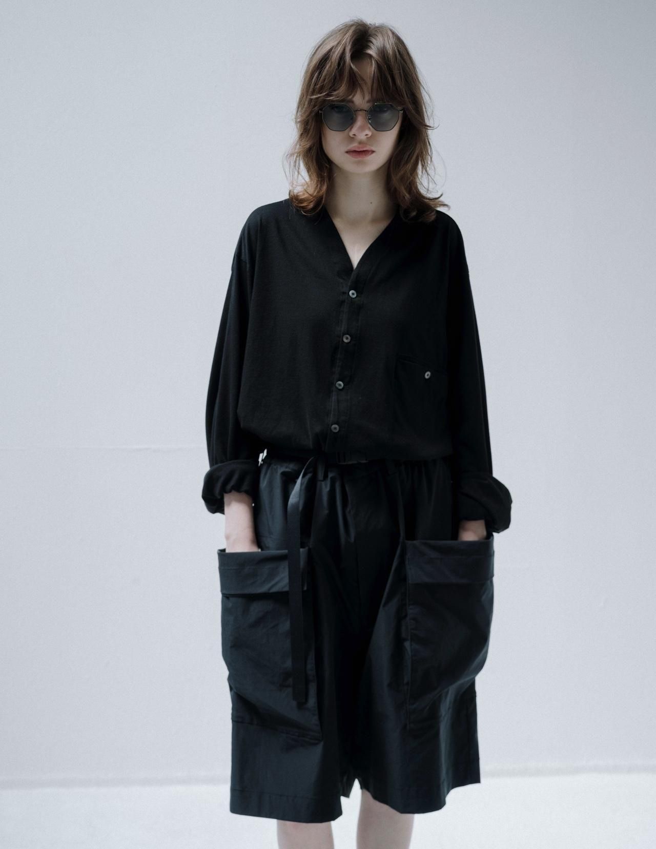 ESSAY ACID SHORTS Black - BISHOOL,Edwina Horl,My Beautiful