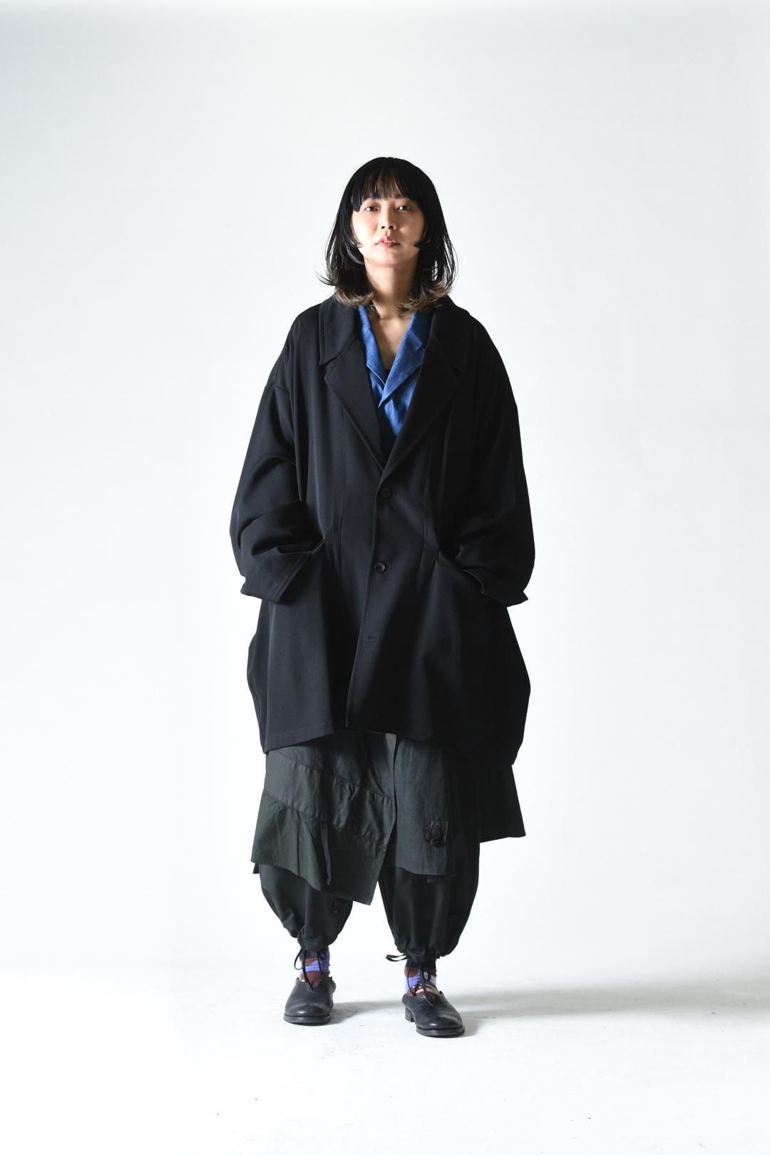 BISHOOL Single Over Jacket ver.Wool Gabardine black