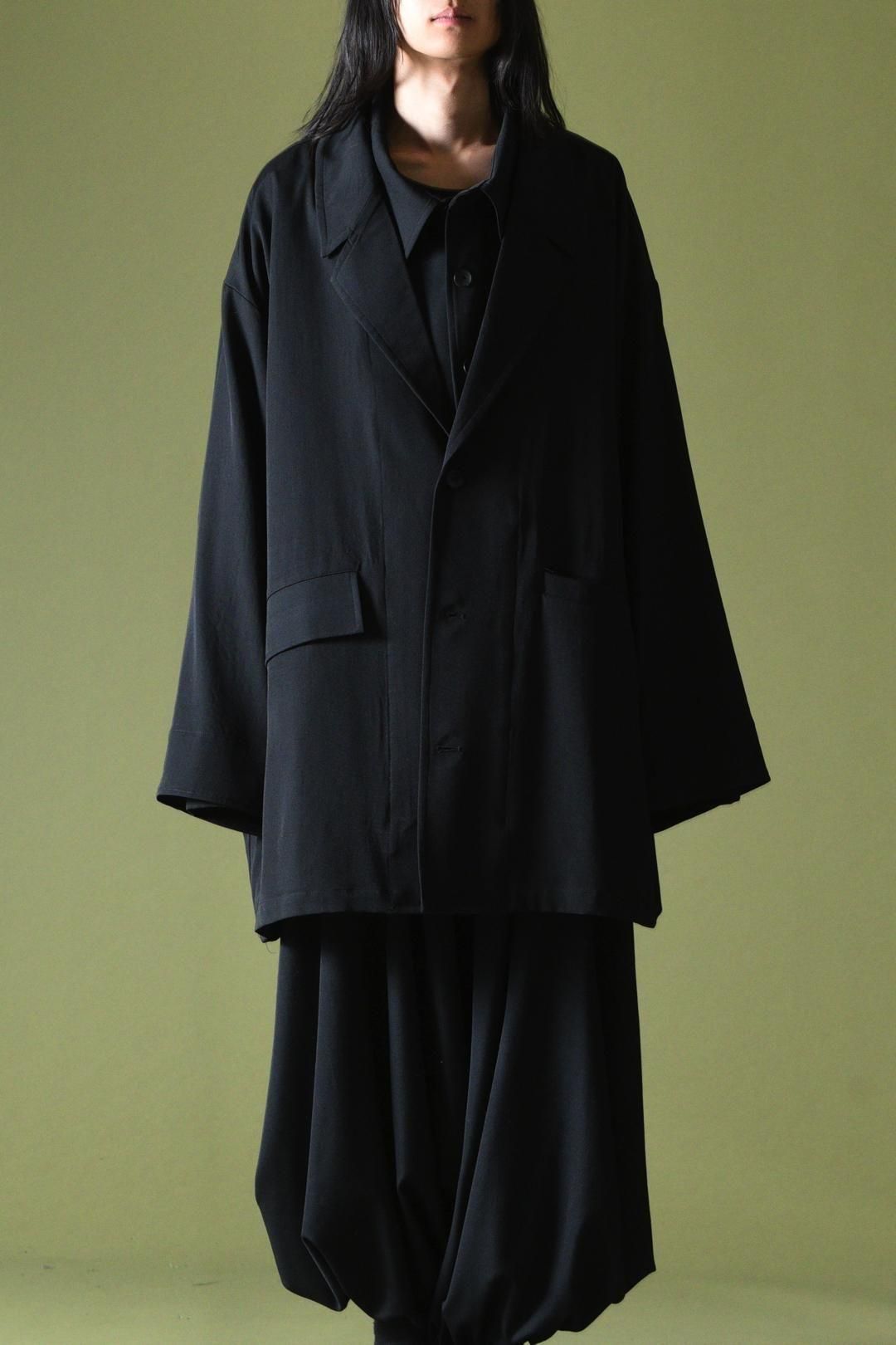 BISHOOL Single Over Jacket ver.Wool Gabardine black