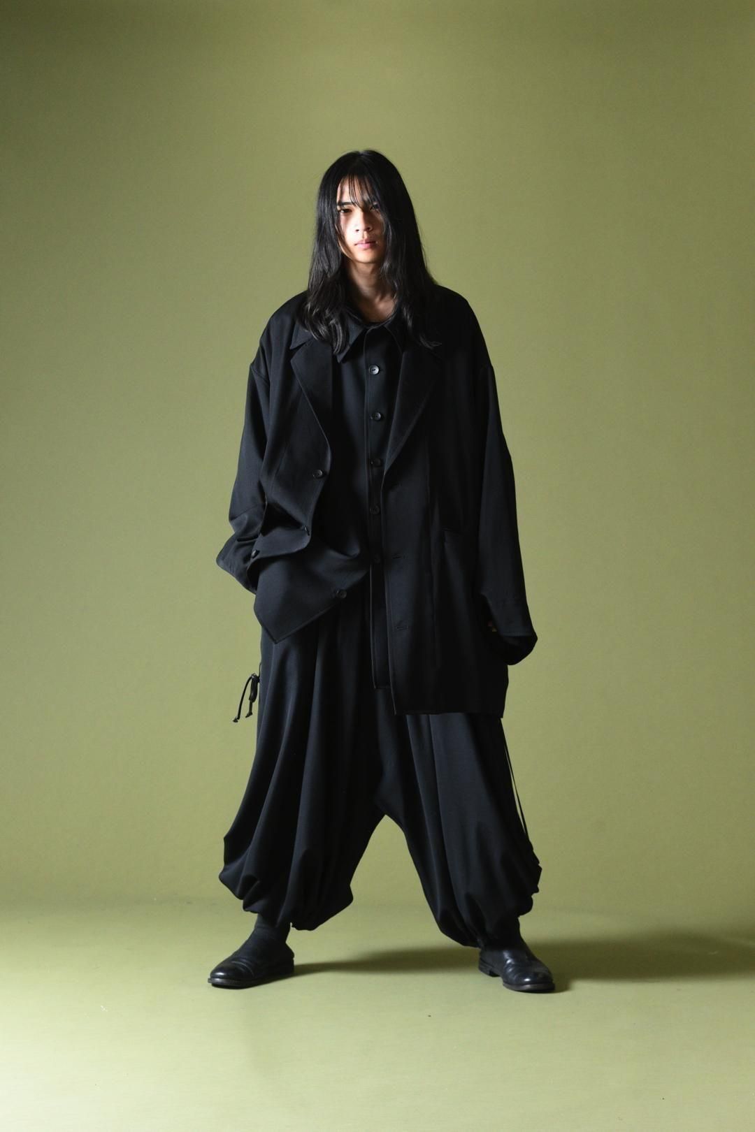BISHOOL Single Over Jacket ver.Wool Gabardine black