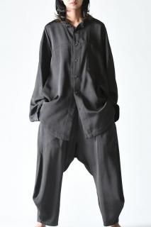 NEPHOLOGIST Silk Rayon Orb Shirt charcoal gray