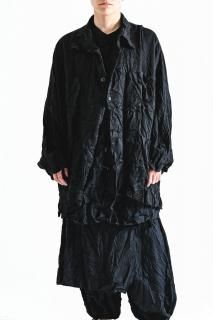 BISHOOL Wrinkled Vague Shirt Jacket ver.Rexcell black