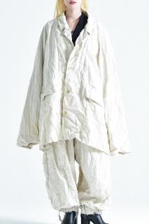 BISHOOL Wrinkled Single Over Jacket ver.TR Serge ecru