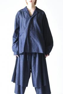 BISHOOL 4oz Denim  Gang Shirt indigo