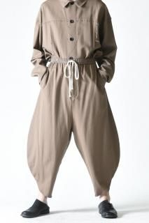 BISHOOL Wool Gabardine Kung-Fu Pants beige