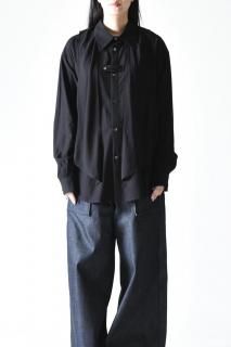 NaNo Art Scarf Shirt Black