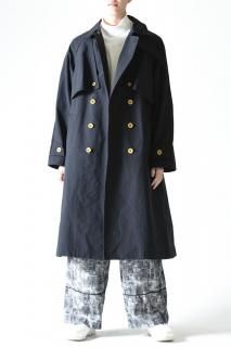 NaNo Art Standing Trench Coat Black
