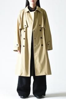 NaNo Art Gabardine Trench Coat Beige/Black