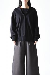 NaNo Art Sailor Collar Sweat Black