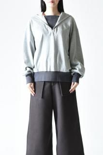 NaNo Art Sailor Collar Sweat Gray
