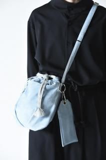 NEPHOLOGIST Leather Clag Multi Bag light blue