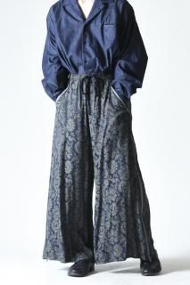 BISHOOL Jacquard Big Track Pants navy