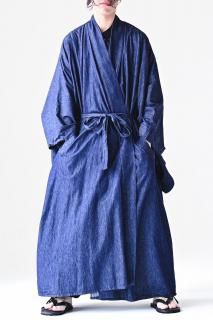 BISHOOL 4oz Denim YUKATA Coat indigo