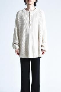 SILENCE Henry Neck Sweater Natural