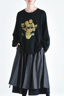 BISHOOL Giza Cotton Layered Rib Cut Sew -himawari-
