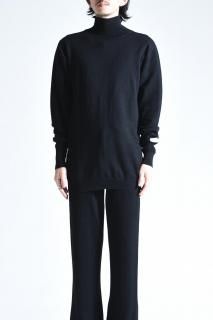 SILENCE Pure Cashmere High Neck Sweater Black