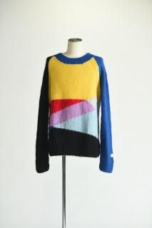 SILENCE Multi Color Mohair Sweater Black Mix