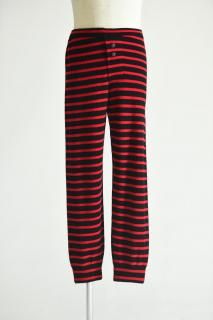 SILENCE Pure Cashmere Border Under Pants Red Mix