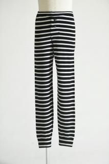 SILENCE Pure Cashmere Border Under Pants White Mix