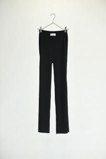SILENCE Rib Tight Flare Pants Black