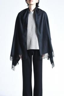 SILENCE Pure Cashmere Shawl Ink Black