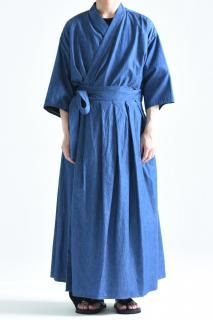BISHOOL 4oz Denim Wrap HAKAMA Cloth fade