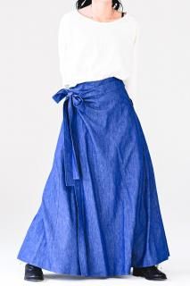 BISHOOL 4oz Denim Wrap Unisex Skirt fade