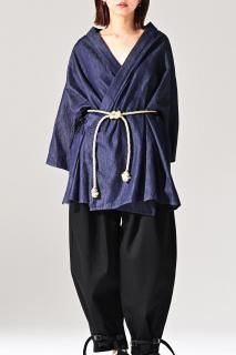 BISHOOL 4oz Denim  YUKATA Shirt indigo