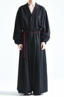 BISHOOL Wool Gabardine  Volume  black