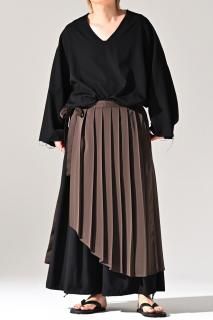 BISHOOL Pleats HAKAMA Cloth brown
