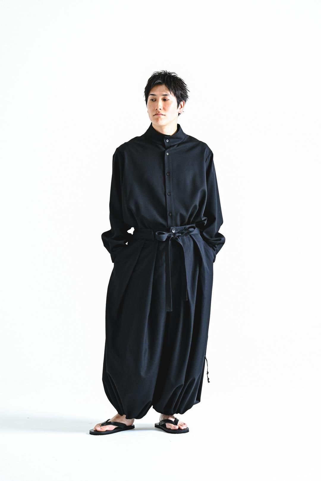BISHOOL バルーン BISHOOL Wool Gabardine KIMONO Balloon Pants black - BISHOOL,Edwina