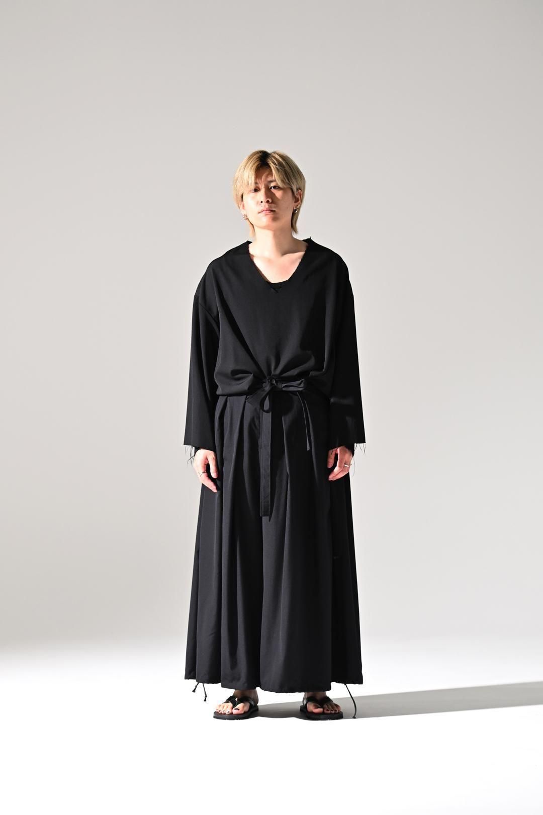 BISHOOL バルーン BISHOOL Wool Gabardine KIMONO Balloon Pants black - BISHOOL,Edwina